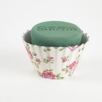 OASIS® Ideal Floral Foam Maxlife Cupcakes - Cream Rose - 12cm (Pack of 6)