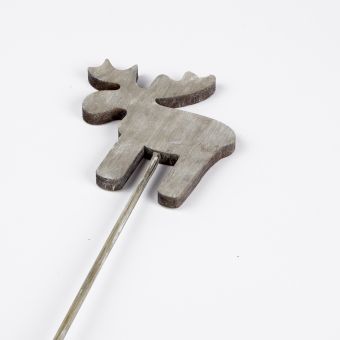 Wooden Moose Pick - Grey - 40cm x 10cm (Pack of 12)