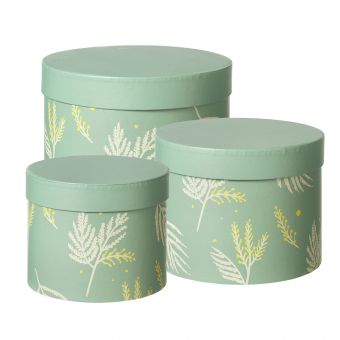 Mimosa Lined Hat Boxes