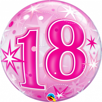 Pink 18 Starburst Balloon