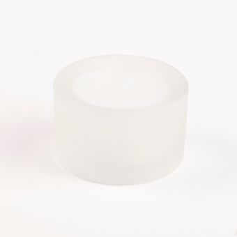Small Glass Tealight Holder - Frosted