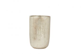 Bauble Vase - Antique Silver - 20.5cm