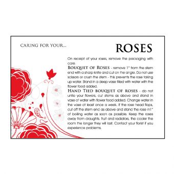 Designer Care Card - Rose