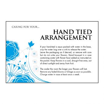 Designer Care Card - Hand Tied Bouquet