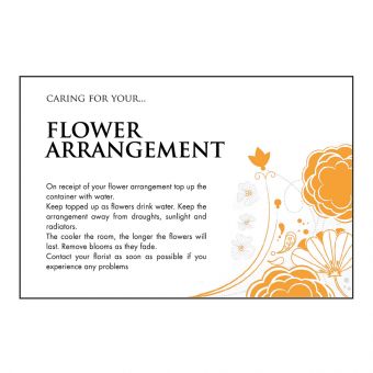Designer Care Card - Flower Arrangement 