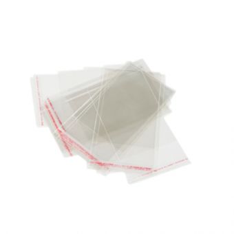 Florist Card Envelopes - Clear Sealable - 7 x 11cm (Pack of 100)