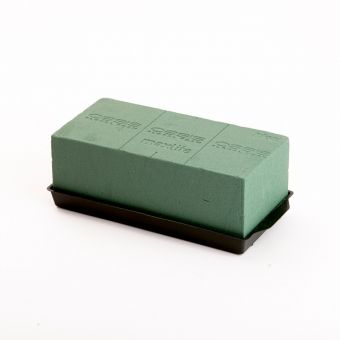 OASIS® Ideal Floral Foam in Brick Tray - L:25 x W:13 x H:9cm - Retail Packed