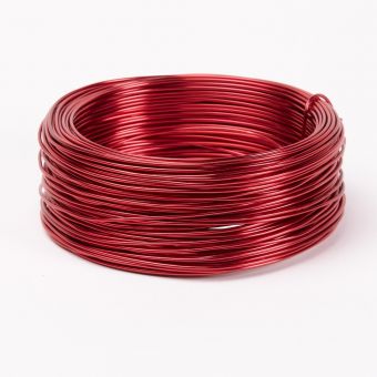 Aluminium Wire - 2mm x 500g - Red