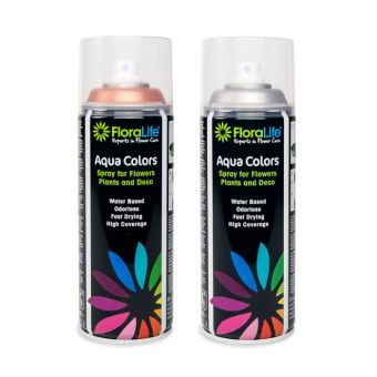 FloraLife® Aqua Color Spray - Metallic Colours