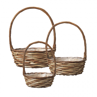 Lincoln Handled Lined Basket