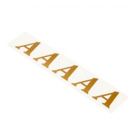 OASIS GOLD STICKY VINYL LETTERS  A TO Z  BY OASIS FLORAL PRODUCTS. 