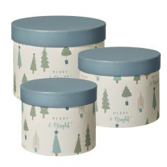 Lonesome Pine Lined Hat Box (Set of 3)