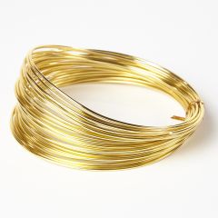 Aluminium Wire - 2mm x 100g - Light Gold