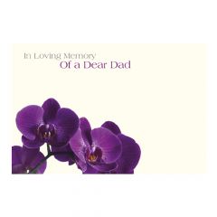 In Loving Memory of a Dear Dad - Folded