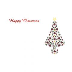 Happy Christmas Bauble Tree