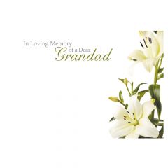 In Loving Memory of a Dear Grandad Lilies