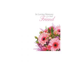 In Loving Memory of a Dear Friend Pink Gerbera