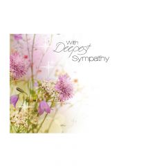 With Deepest Sympathy - Wild Flowers (Pack of 50)