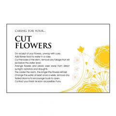 Designer Care Card - Cut Flower