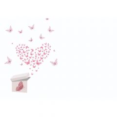 Pink Butterflies flying out a box