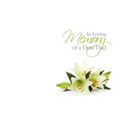 ILM Dear Dad, White Lilies - Folded