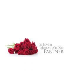 ILM Dear Partner, Bouquet of Red Roses - Folded