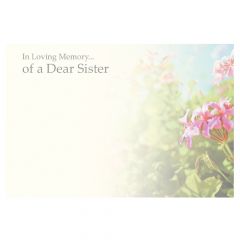 In Loving Memory of a Dear Sister