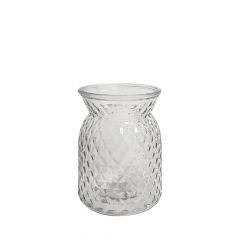 Emily Glass Vase - 13.5cm - Clear